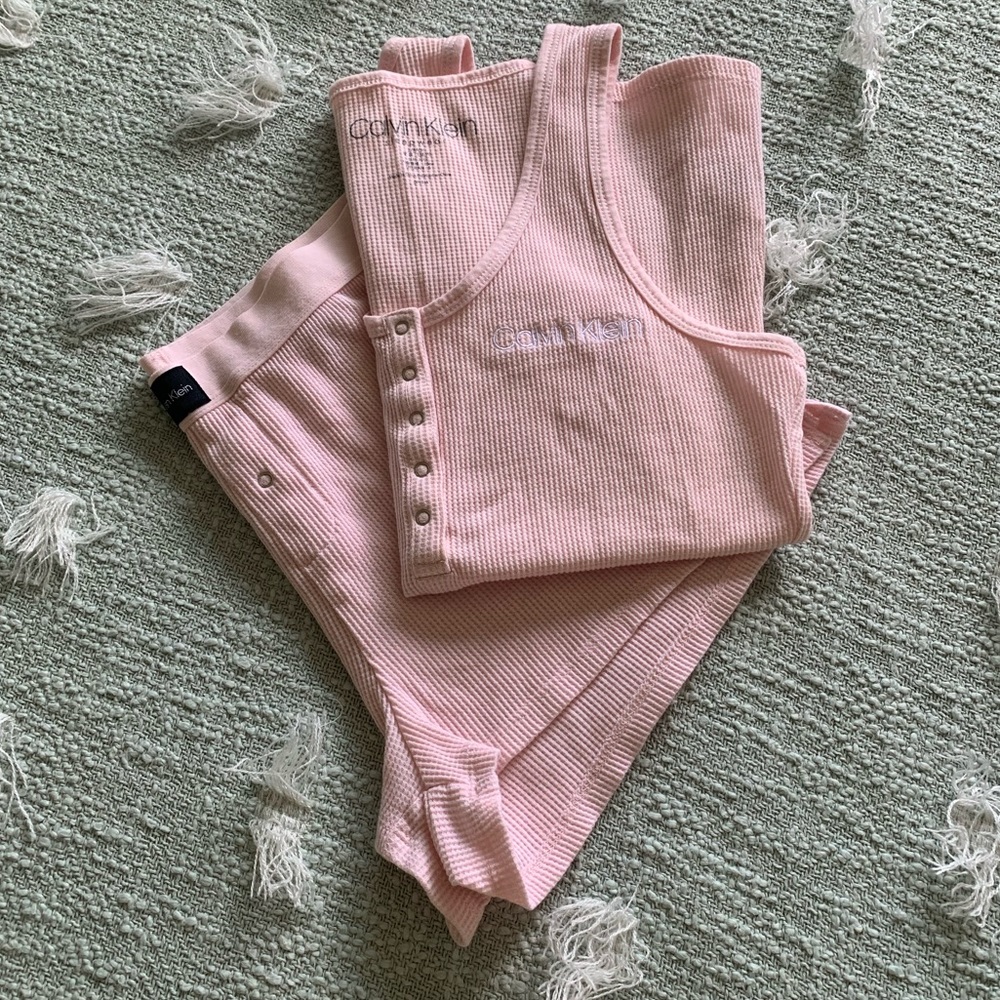 calvin klein pajama set